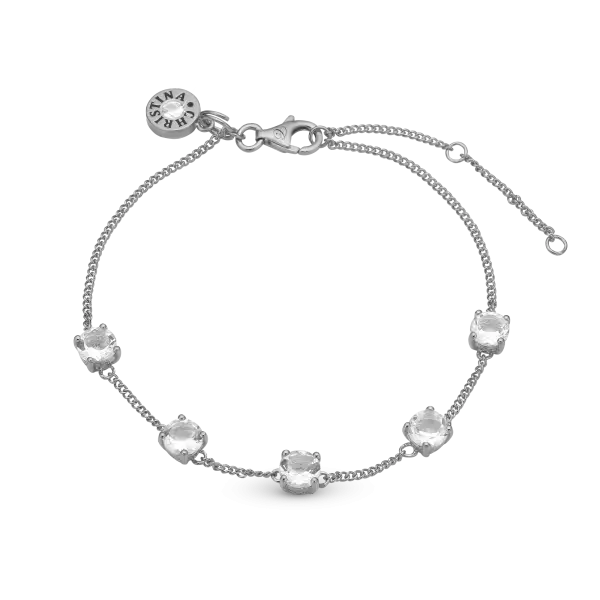 Náramok - Crystals, bracelet, silver