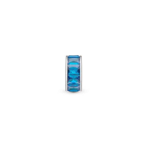 Korálik na Slim náramky - Blue Baguette
