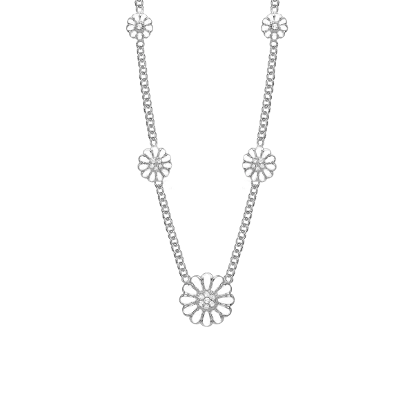 Náhrdelník - Marguerite Multi Necklace, silver, 40+15