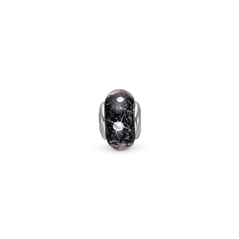 Korálik na Slim náramky - Black Topaz Globe 2