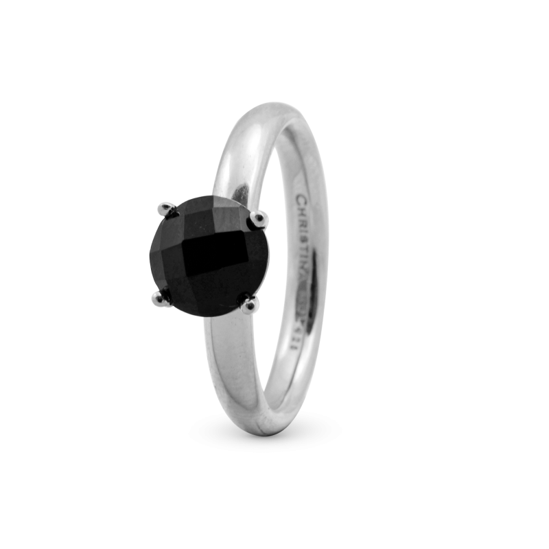 Prsteň - Black Onyx, silver, size 61 2