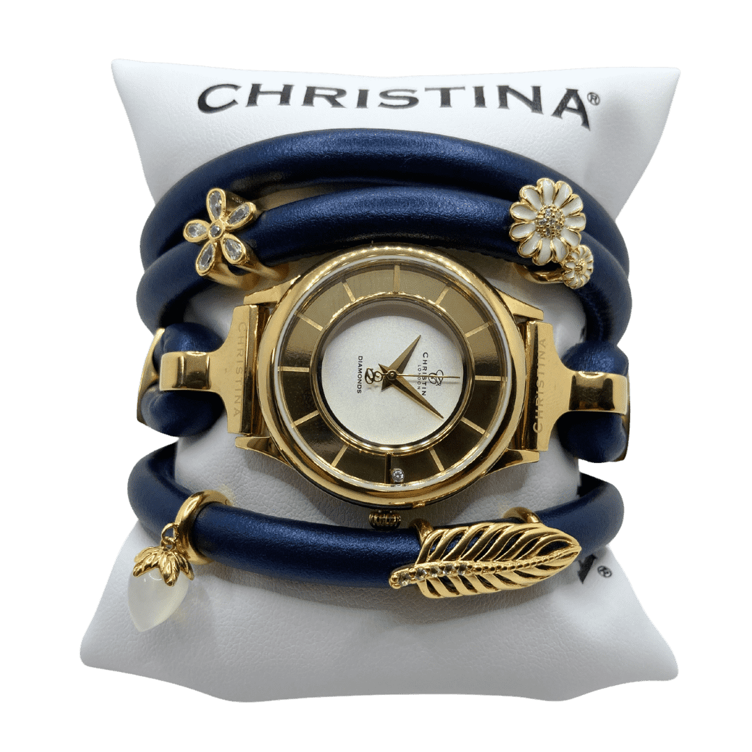 Hotové hodinky Christina Collect Blue - Gold Nature 2