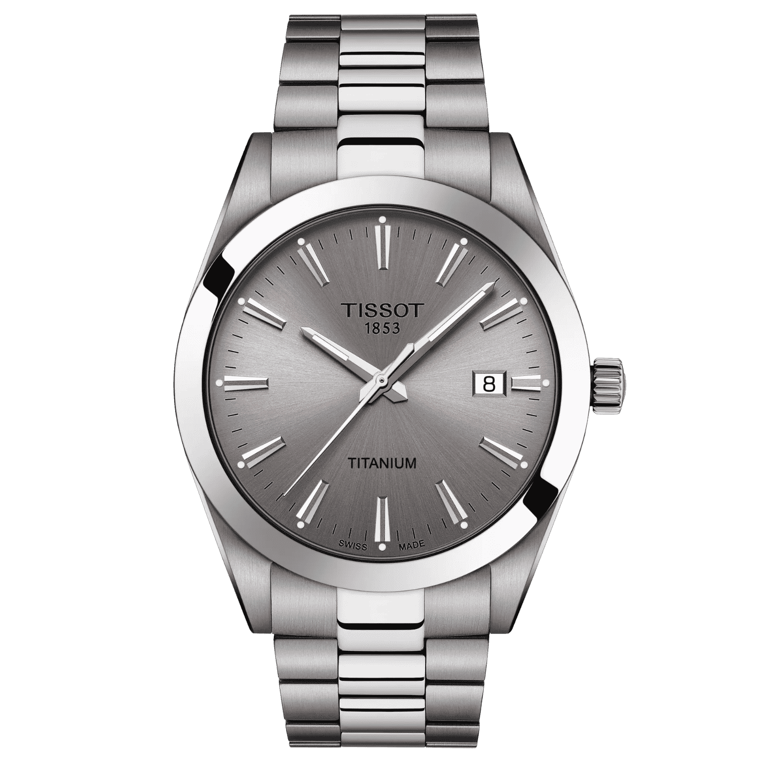 TISSOT GENTLEMAN TITANIUM T127.410.44.081.00 Pánske Hodinky 2